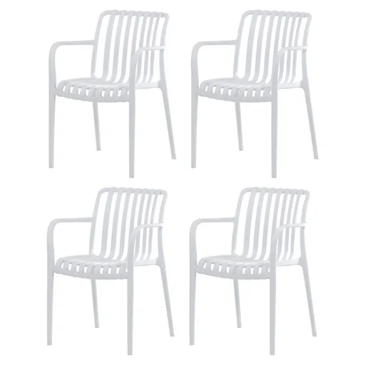 Sada jedálenských stoličiek CT-X7029 WT, 4 ks