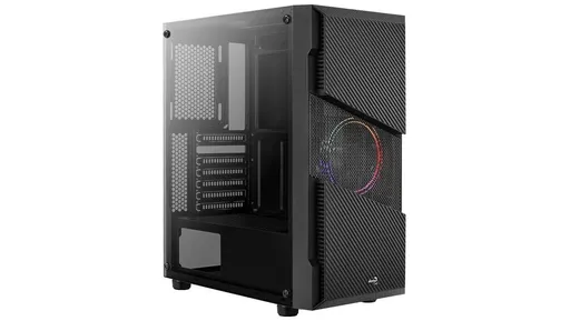 AEROCOOL skriňa Menácia Saturn FRGB ML G, Mid tower, 2x USB 3.0, 2x audio, 1x 120mm FRGB Fan, bez zdroja