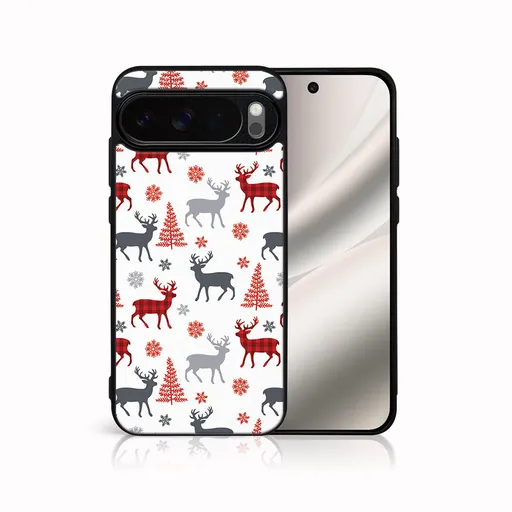 MY ART Kryt s vianočným dizajnom Google Pixel 10 / Pixel 10 Pro DEER (068)