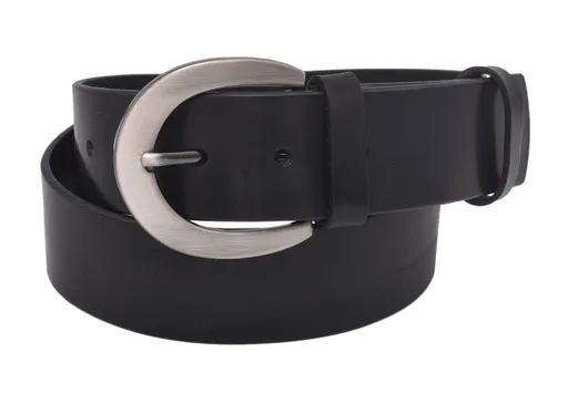 Kožený dámsky opasok 724-40-41 čierny hladký pracka Františka