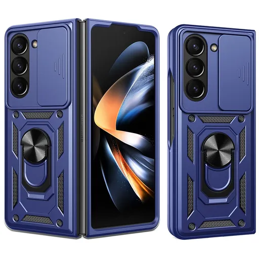 RING CAMERA Kryt s držiakom pre Samsung Galaxy Z Fold7 5G modrý