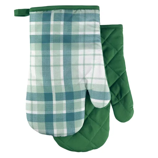 MAKRO - Chňapka s magnetom Checks 2ks, zelené káro