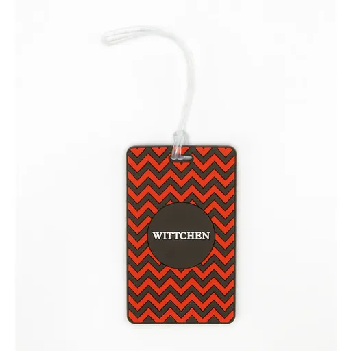 Štítok na batožinu s geometrickým vzorom 56-30-018-X30