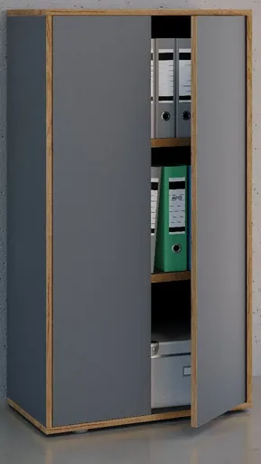 VCM 3dílná kancelářská skříň „Salia“ B60, antracitová