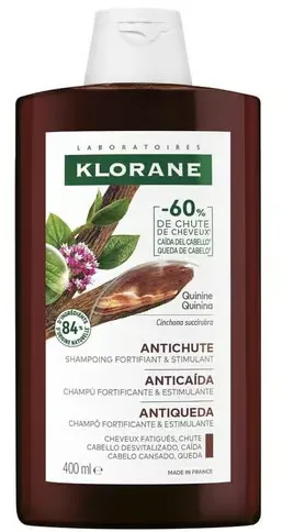 KLORANE Šampón s chinínom a BIO plesnivcom alpským 400ml