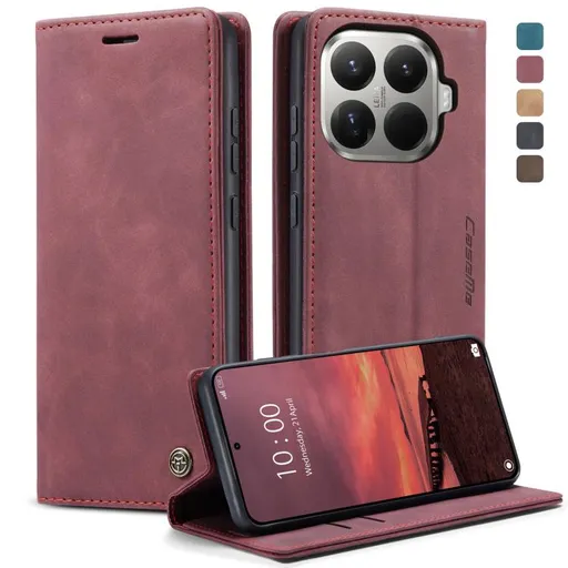 CASEME Peňaženkový obal pre Xiaomi 15T Pro červený