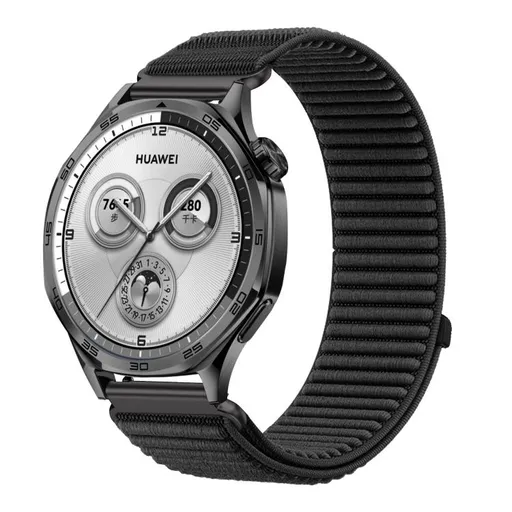 NYLON Univerzálny remienok pre smart hodinky - šírka 18mm čierny