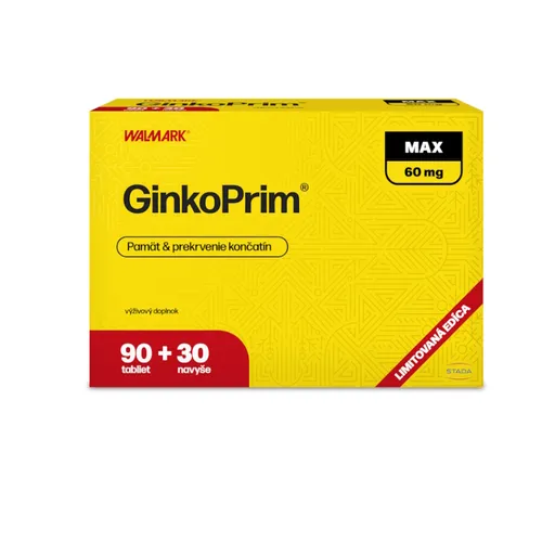 WALMARK GinkoPrim MAX 60 mg 90 + 30 tabliet NAVYŠE