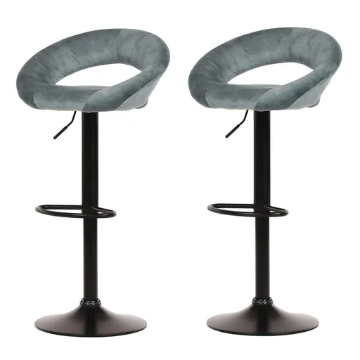 Súprava barových stoličiek AUB-822 BLUE4, 2 ks