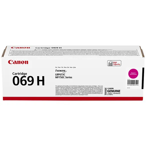 CANON 069H M - originálny toner, purpurový, 5900 strán