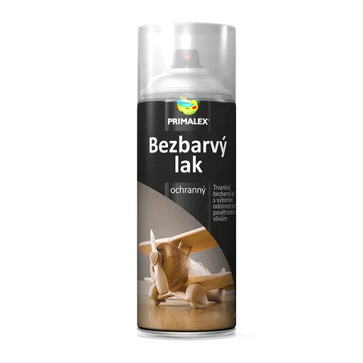 Primalex bezfarebný lak v spreji bezfarebný lesklý 400 ml