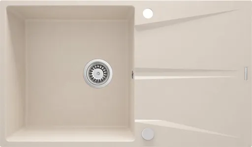 DEANTE DEANTE - Corio béžový Granitový drez, 1-miska s odkvapkávačom ZRC_511A