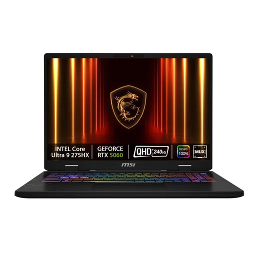 MSI Crosshair 16 HX AI D2XWFKG-063SK/Core Ultra 9 275HX/32GB/1TB/RTX 5060, 8GB/16" QHD+240Hz/Win11 Home