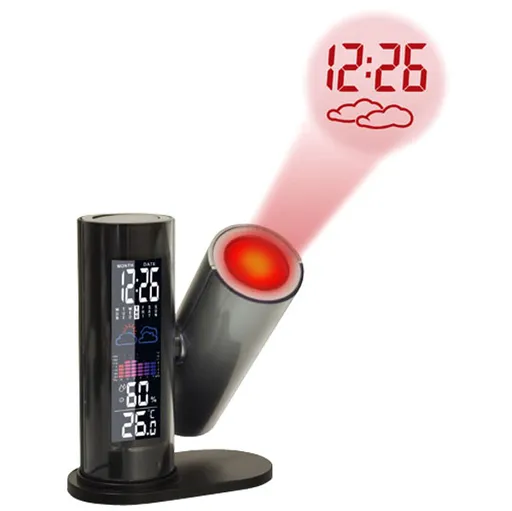 Budík TECHNO LINE WT 514 projekční s predpoveďou počasia