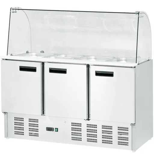 SALADETA so  sklenou nadstavbou 368 l – 0,34 kW