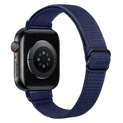 SLIM Remienok Apple Watch Ultra 1 / 2 / 3 (49mm) / 9 / 8 / 7 (45mm) / 6 / SE / 5 / 4 (44mm) / 3 / 2 / 1 (42mm) tmavomodrý