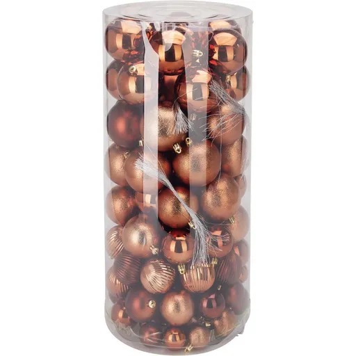 Súprava vianočných ozdôb Golden Brown, 100 ks, plast