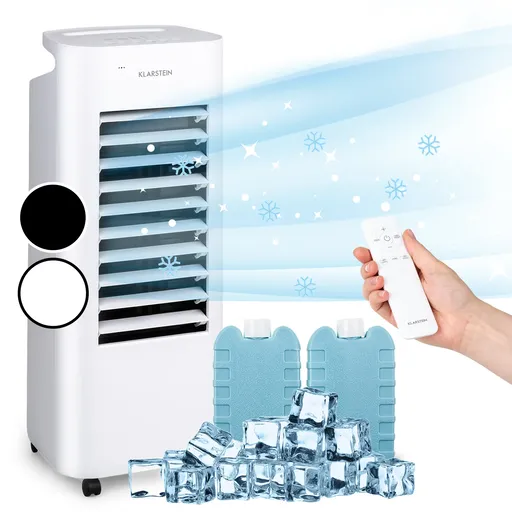 Klarstein IceWind Max, 3 v 1 ochladzovač vzduchu, 60 W, 330 m³/h, 6 l, oscilácia, časovač, diaľkový ovládač
