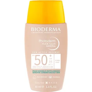 BIODERMA Photoderm NUDE Touch MINERAL svetlý SPF 50+ 40 ml (3701129803448)