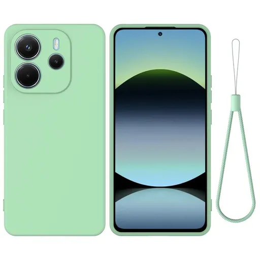 RUBBER Ochranný kryt pre Xiaomi Redmi Note 14 zelený