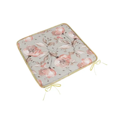 Bellatex Sedák Adela hladký Lilie losos, sivá, 40 x 40 cm