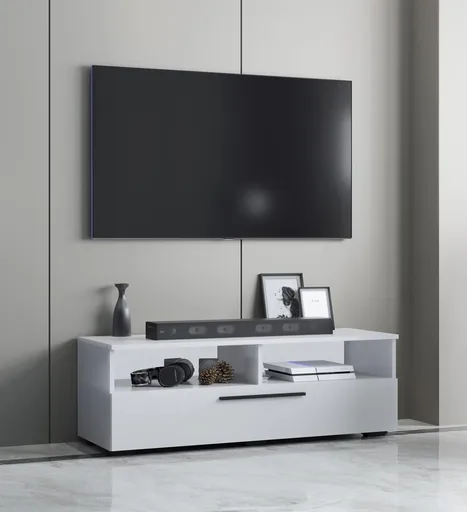 VCM TV stolek Arila XL, bílý