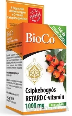 BioCo C+D duo RETARD C-Vitamín 1000 mg + D3-Vitamín 2000 IU 100 tabliet
