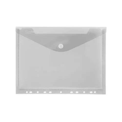 Obálka listová kabelka A4 eurozáves s cvokom PP číra