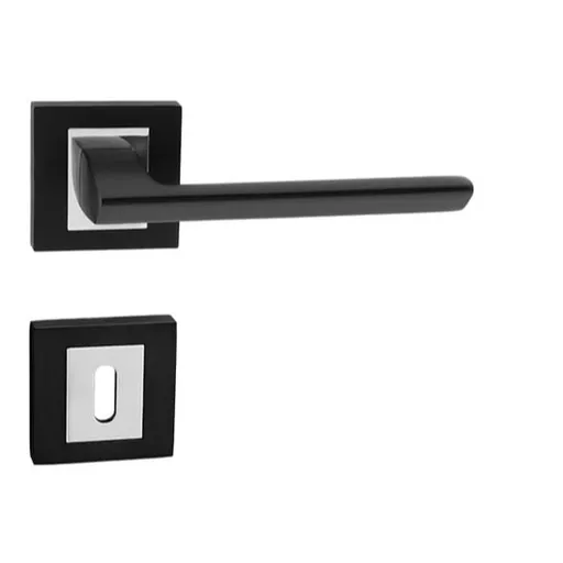 Kľučka Naturel JASPER Čierna matná/chróm BB(WK) kľúč