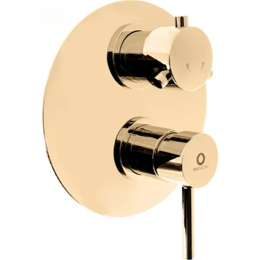 RAV SLEZÁK Seina sprchová a vaňová batéria s prepínačom v zlatom prevedení SE986KZ