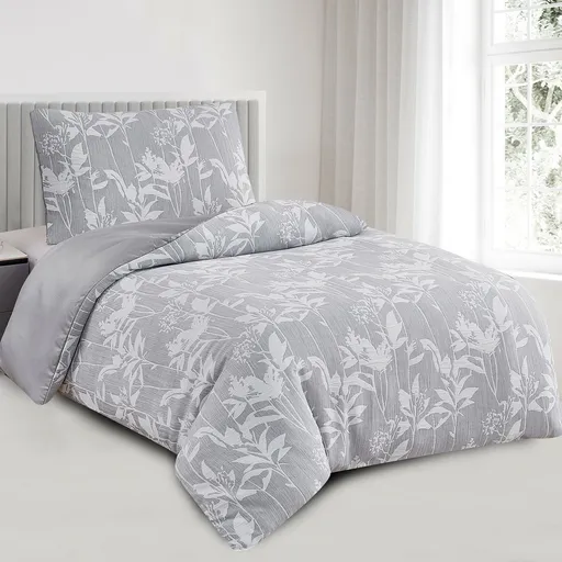 Žakárové obliečky Alabama sivá, 140 x 200 cm, 70 x 90 cm