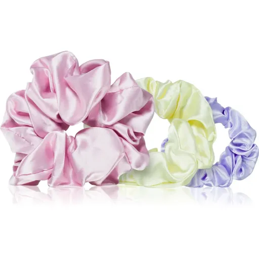 BrushArt Daisy Dreams Satin Scrunchies Set gumičky do vlasov 3 ks