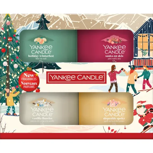 Yankee Candle Christmas Collection 4 Votive Candles darčeková sada