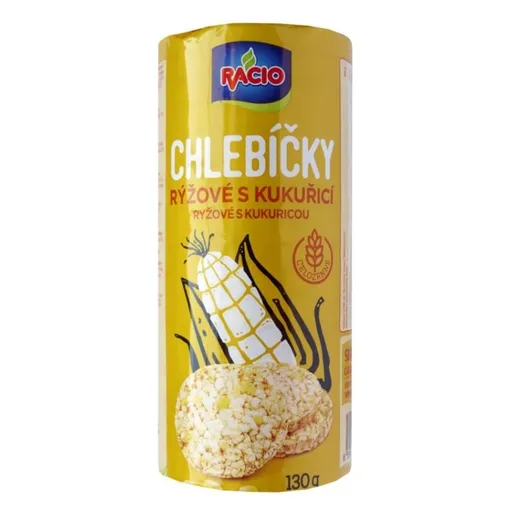 RACIO Chlebíčky ryžové s kukuricou 130 g