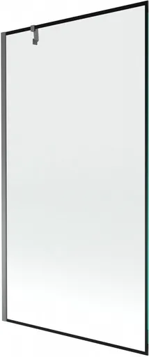 MEXEN/S - Next vaňová zástena FIX 100 x 150, čierna vzor, grafit metal 895-100-000-00-70-95