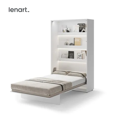 Dig-net nábytok Sklápacia posteľ Lenart BED CONCEPT BC-02 biela | 120 x 200 cm