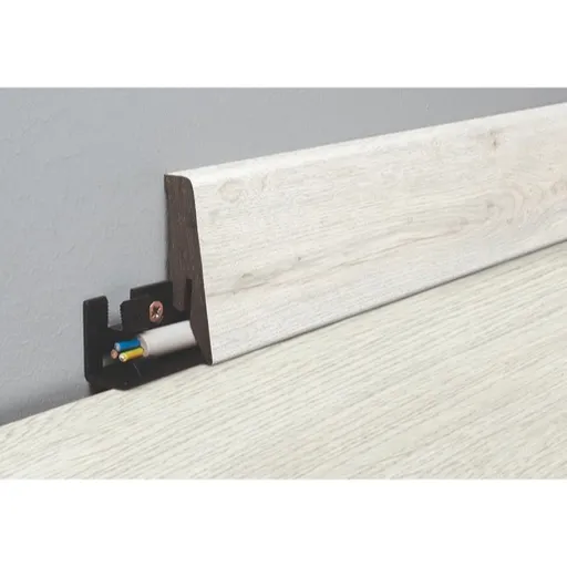 Lišta soklová Naturel biela, MDF, dĺžka 260 cm, L58C8469