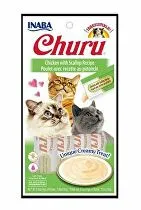 Churu Cat Kuracie mäso s mušľami 4x14g 3 + 1 ZADARMO