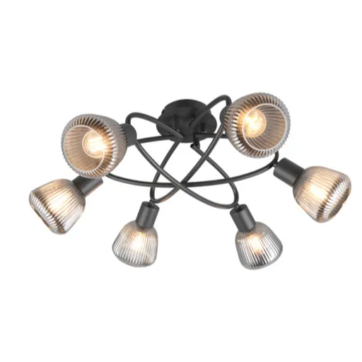 Trio Tarifa stropné svetlo čierna 662800632 TR662800632