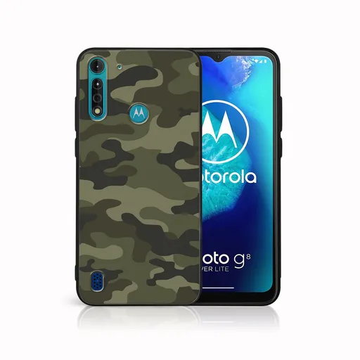 MY ART Ochranný kryt pre Motorola Moto G8 Power Lite GREEN CAMO (235)