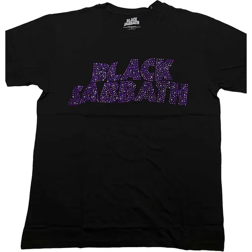 Black Sabbath tričko Wavy Logo Čierna S