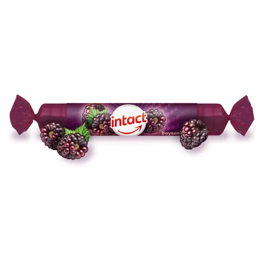 Intact hroznový cukor s vit.C boysenberry 40 g (rolu)