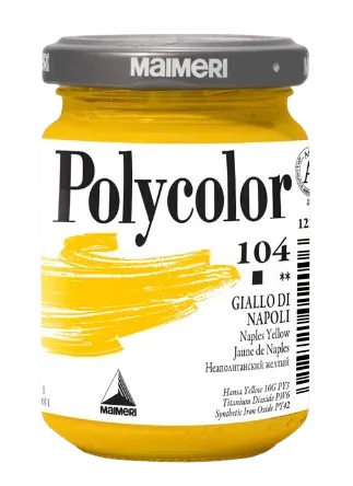 MAIMERI POLYCOLOR - Jemné vinylové farby 104 - naples yellow, 140 ml
