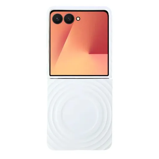 RIPPLE CASE Plastový kryt s MagSafe Samsung Galaxy Z Flip7 5G biely