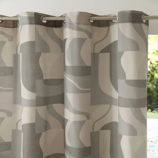 Zatemňovací záves s potlačou a kovovými očkami