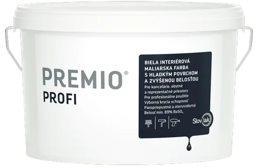 PREMIO PROFI - Interiérová oteruvzdorná farba biela 25 kg