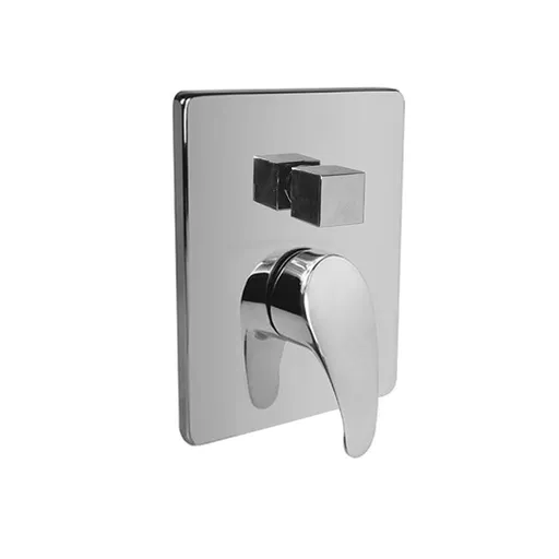 Mereo Sprchová podomietková batéria s prepínačom, Sonáta, Mbox, hranatý kryt, chróm CB60106C