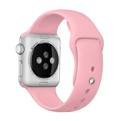 RUBBER Remienok Apple Watch Ultra 1 / 2 / 3 (49mm) / 9 / 8 / 7 (45mm) / 6 / SE / 5 / 4 (44mm) / 3 / 2 / 1 (42mm) ružový