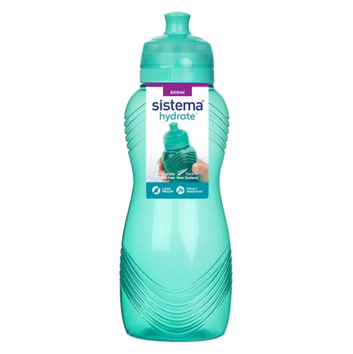 SISTEMA Hydrate Fľaša Wave Twist'n'Sip zelená 600 ml