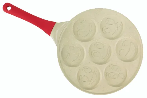 MAKRO - Panvica na 7ks lievancov 26,5cm, kovaný hliník, úsmev